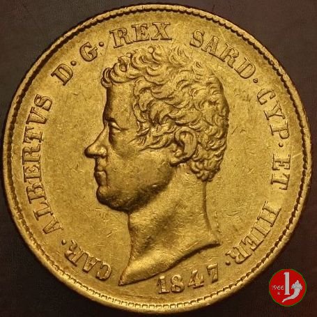 20 lire o Marengo 1847 (Genova)