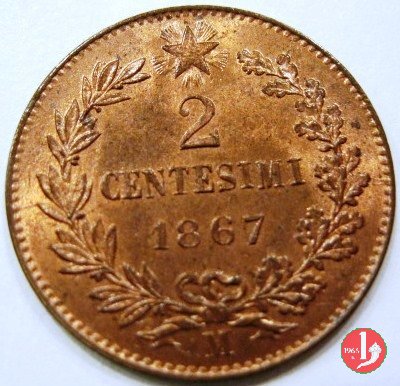 2 centesimi 1867 (Milano)