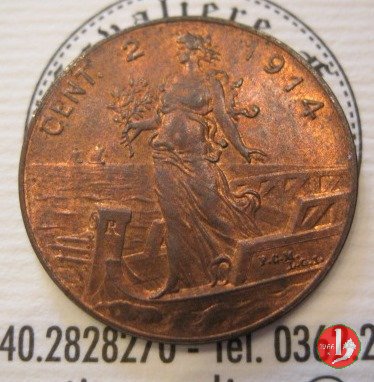 2 centesimi prora 1914 (Roma)