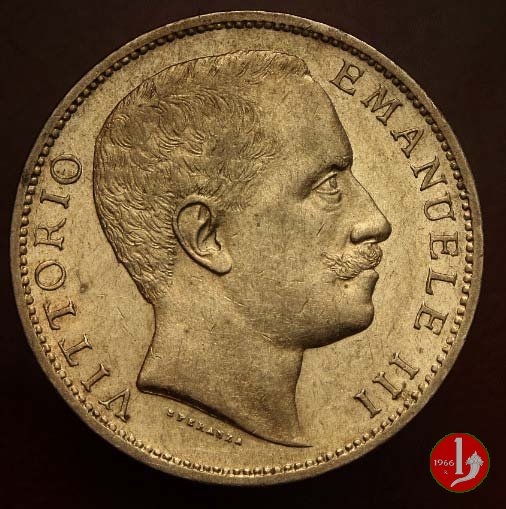 2 lire aquila sabauda 1905 (Roma)