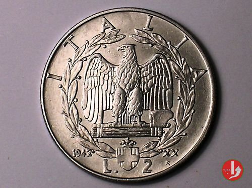 2 lire impero 1942 (Roma)