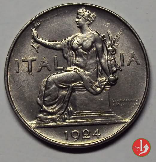 Buono da 1 lira 1924 (Roma)