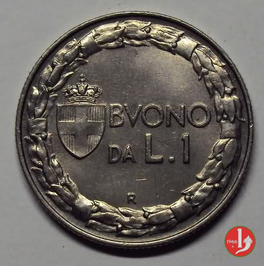 Buono da 1 lira 1924 (Roma)