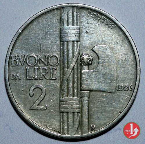 Buono da 2 lire 1926 (Roma)