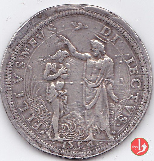 piastra d'argento I serie 1594 (Firenze)