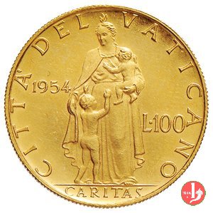 100 Lire IV Tipo 1954 (Roma)