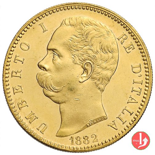 100 lire 1882 (Roma)