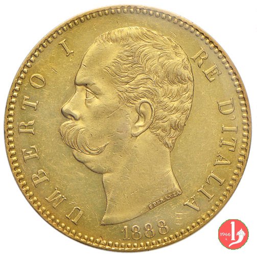 100 lire 1888 (Roma)