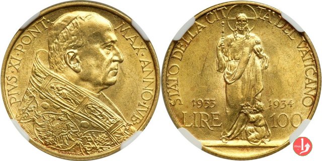 100 lire 1933-1934 (Roma)