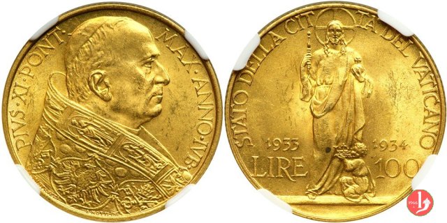 100 lire 1933-1934 (Roma)