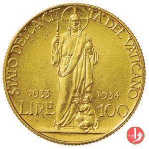 100 lire 1933-1934 (Roma)