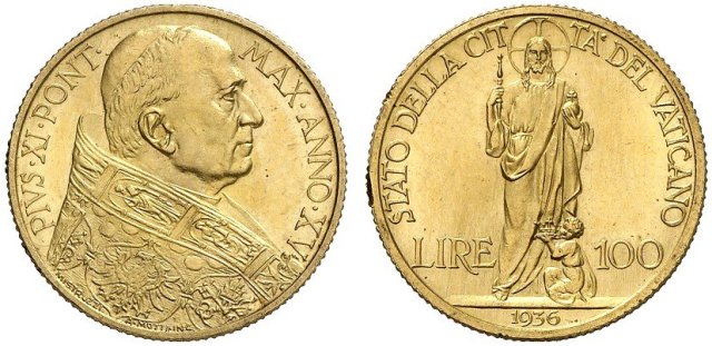 100 lire 1936 (Roma)