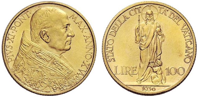 100 lire 1936 (Roma)