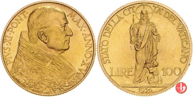 100 lire 1936 (Roma)