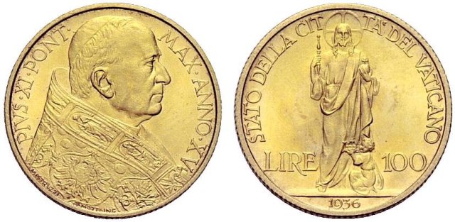 100 lire 1936 (Roma)