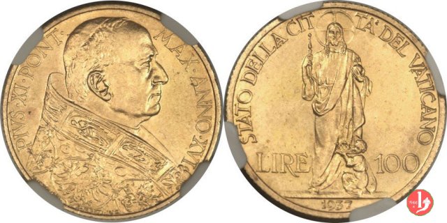 100 lire 1937 (Roma)
