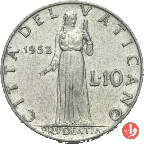 10 Lire V Tipo 1952 (Roma)