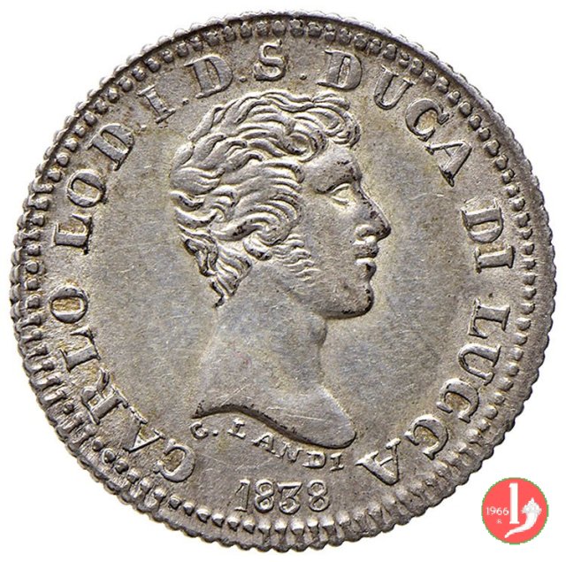 1 Lira 1838 (Lucca)