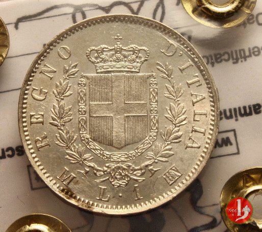 1 lira stemma 1863 (Milano)