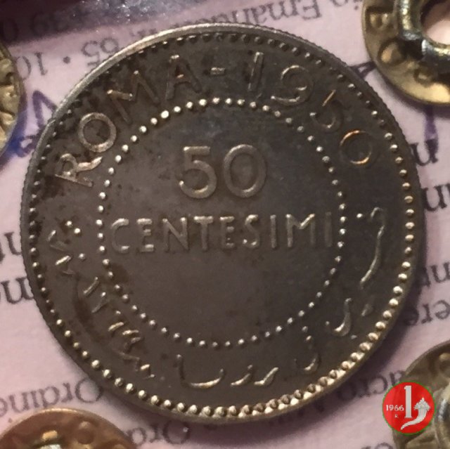 50 centesimi 1950 1950 (Roma)