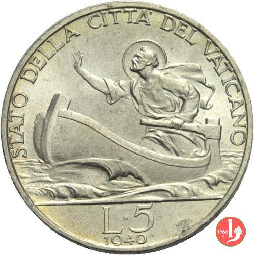 5 Lire I Tipo 1940 (Roma)