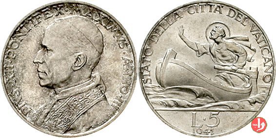 5 Lire I Tipo 1941 (Roma)