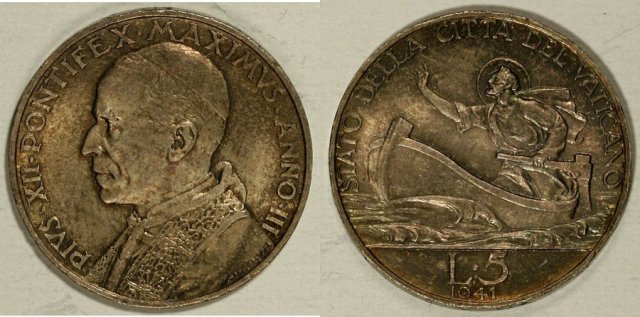 5 Lire I Tipo 1941 (Roma)