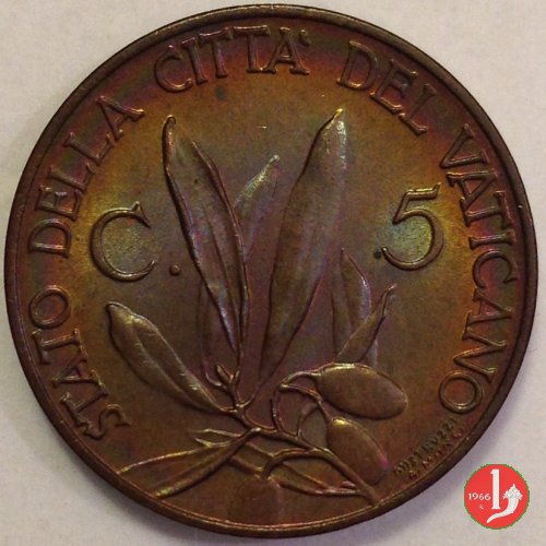 5 centesimi 1933-1934 (Roma)