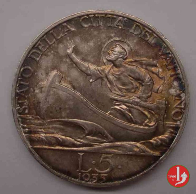 5 lire 1935 (Roma)