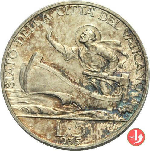 5 lire 1935 (Roma)