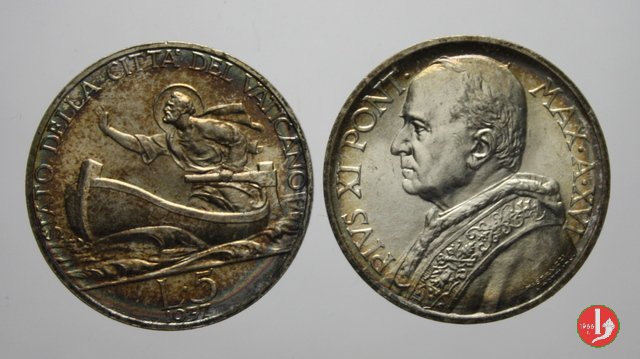 5 lire 1937 (Roma)