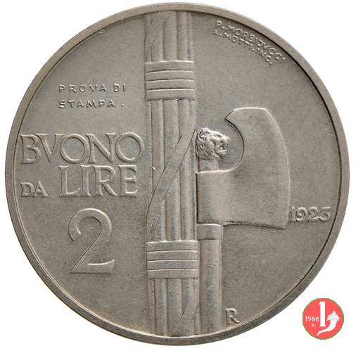 prova buono da 2 lire 1923 (Roma)