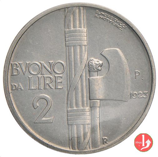 prova buono da 2 lire 1923 (Roma)