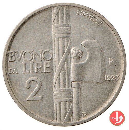 prova buono da 2 lire 1923 (Roma)