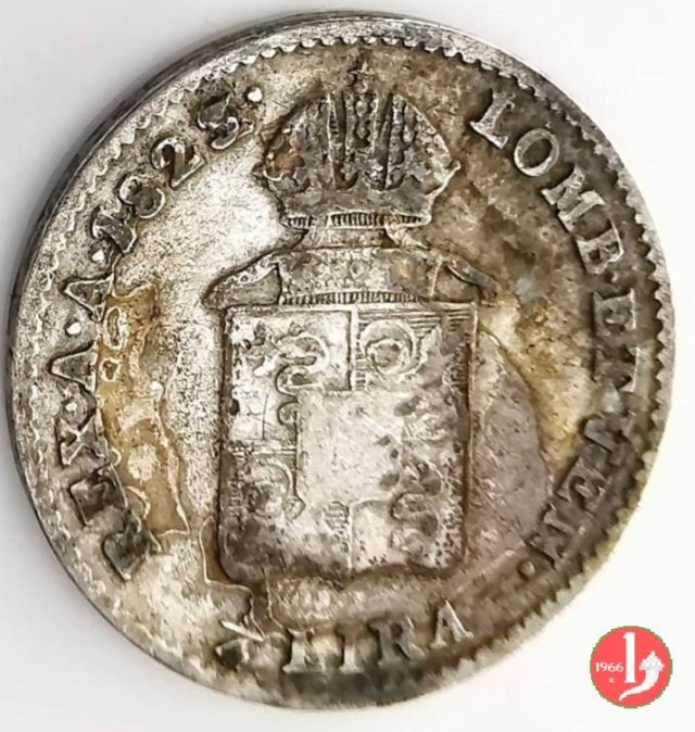 1/4 di lira 1823 (Milano)