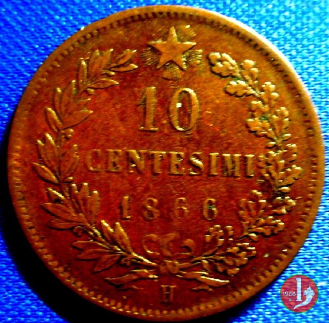 10 centesimi 1866 (Birmingham)