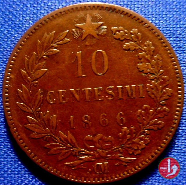 10 centesimi 1866 (Strasburgo)