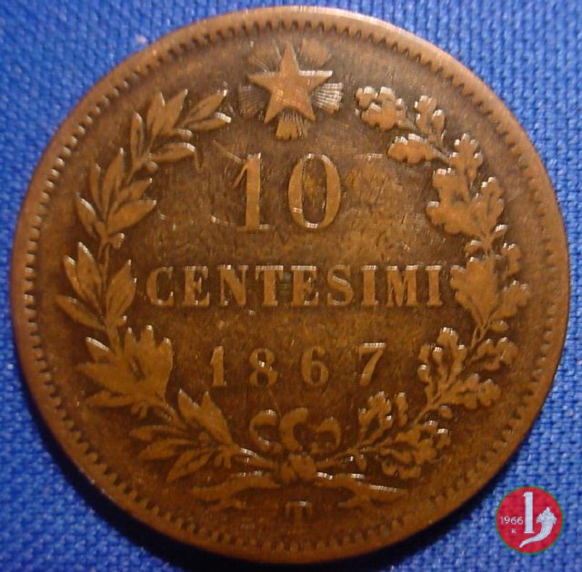 10 centesimi 1867 (Torino)