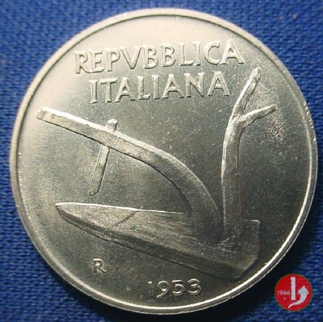 10 lire spighe 1953 (Roma)