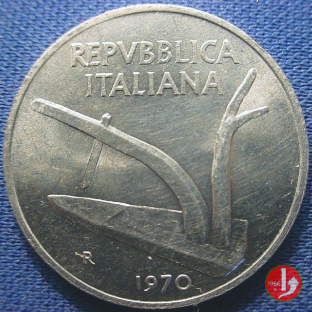 10 lire spighe 1970 (Roma)