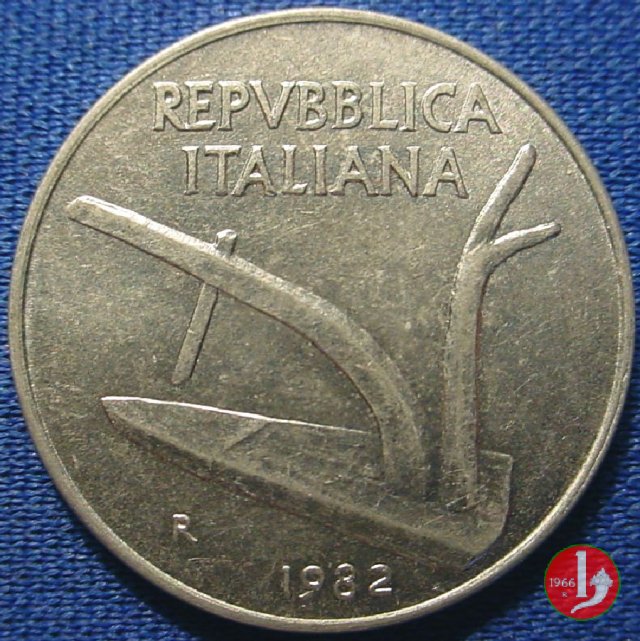 10 lire spighe 1982 (Roma)