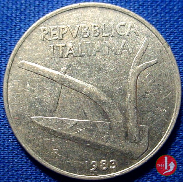 10 lire spighe 1983 (Roma)