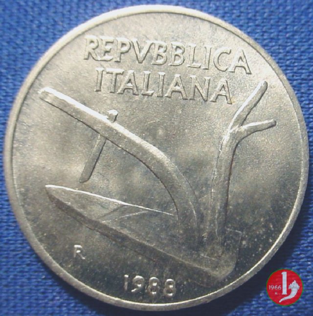 10 lire spighe 1988 (Roma)