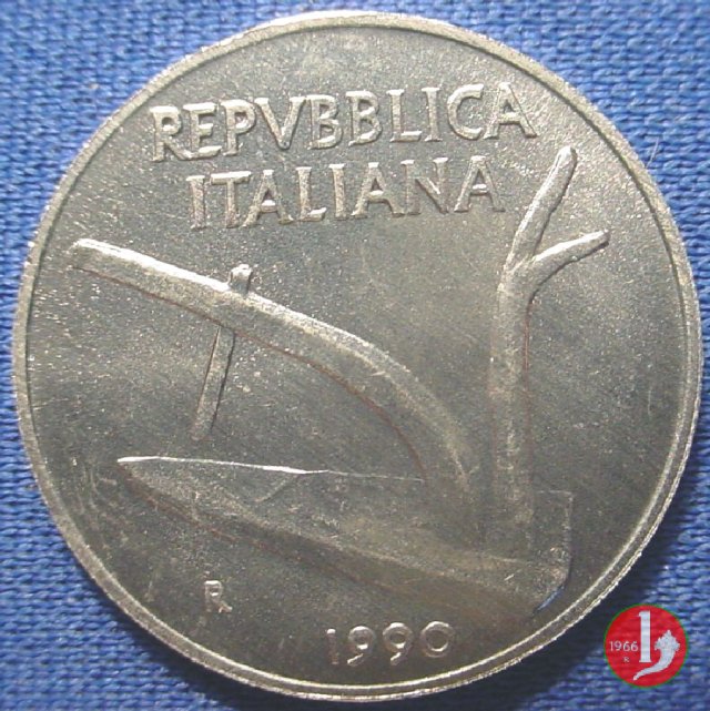 10 lire spighe 1990 (Roma)