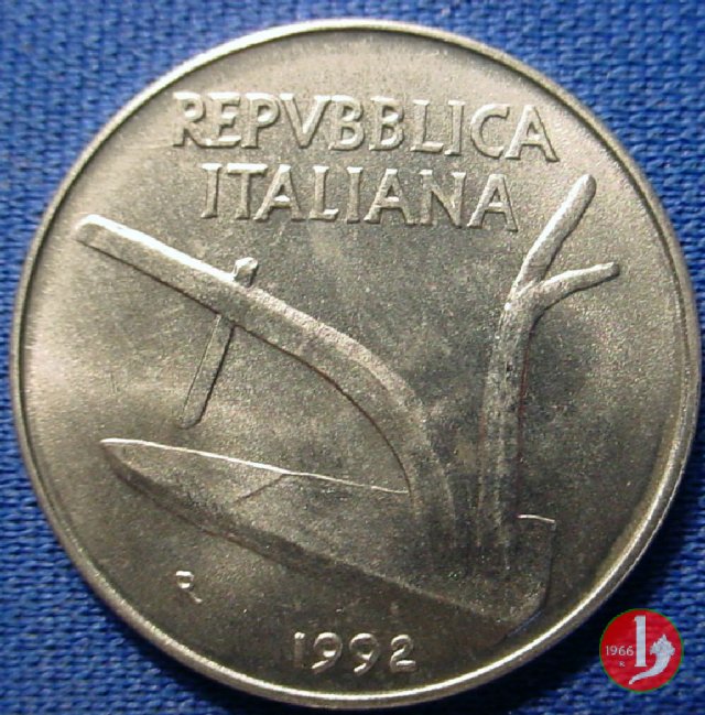 10 lire spighe 1992 (Roma)