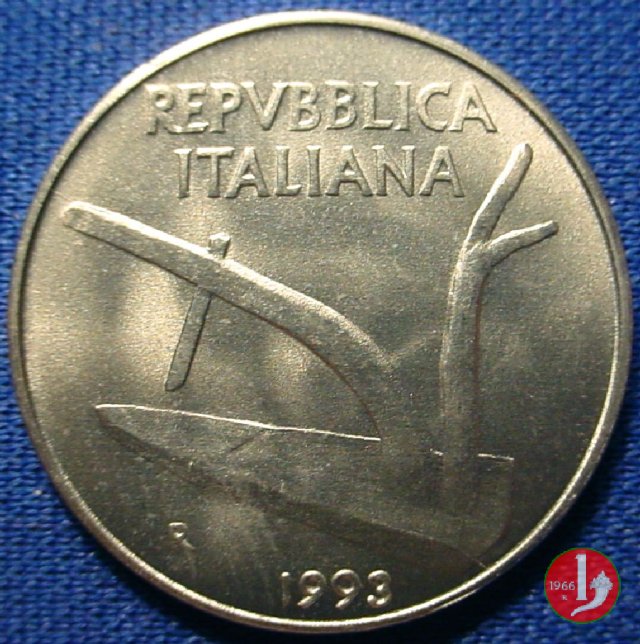 10 lire spighe 1993 (Roma)