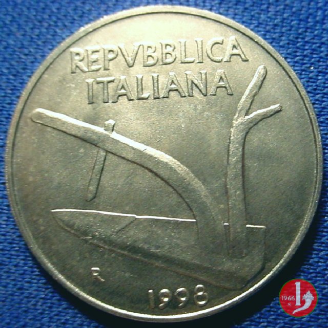 10 lire spighe 1998 (Roma)