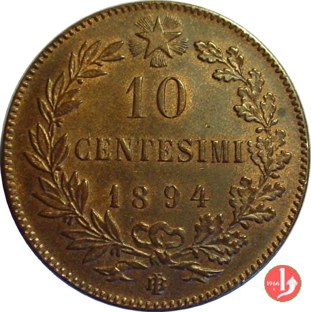 10 centesimi 1894 (Birmingham)