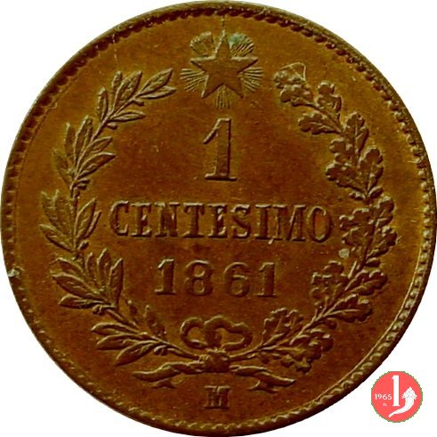 1 centesimo 1861 (Milano)