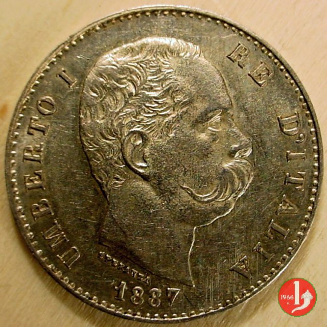 1 lira 1887 (Milano)